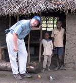 Dr. Michael Sweat with children