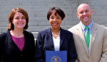 Dr. Gonsalves and others with award in Columbia